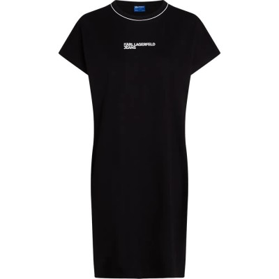 рокля,дамски,поли,и,рокли,karl,lagerfeld,a3w13044,drapey,short,sleeve,short,dress,black,(black)