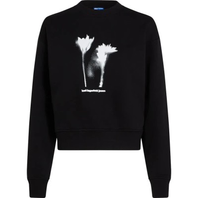 блуза,дамски,блузи,karl,lagerfeld,a3w20034,regular,flower,sweatshirt,black,(black)