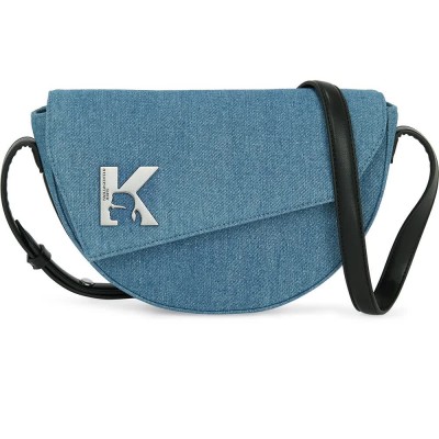 чанта,за,през,рамо,всички,чанти,karl,lagerfeld,a3w30240,geo,saddle,denim,shoulder,bag,blue,(bright,blue,marble)