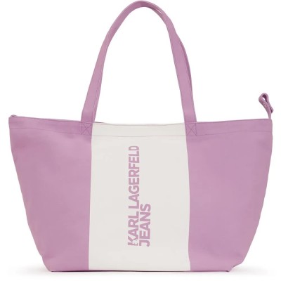 пазарска,чанта,всички,чанти,karl,lagerfeld,a3w50067,color,block,ns,shopper,bag,purple,(lavendula,white)