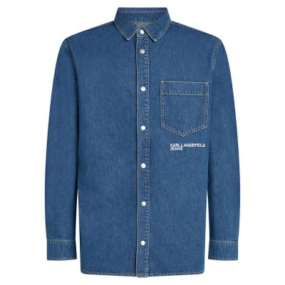 риза,с,дълъг,ръкав,дамски,ризи,мъжки,ризи,karl,lagerfeld,jeans,a4m16001,regular,denim,long,sleeve,shirt,blue,(dark,blue)