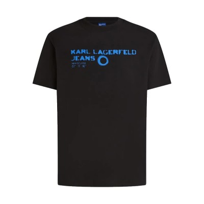 тениска,мъжки,тениски,дамски,тениски,karl,lagerfeld,a4m17022,regular,eclipse,logo,short,sleeve,t,shirt,black,(black)