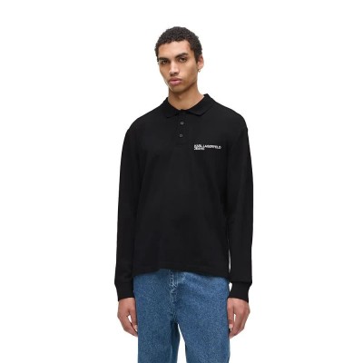 мъжки,блузи,с,яка,karl,lagerfeld,a4m17028,reg,pique,long,sleeve,polo,black,(black)