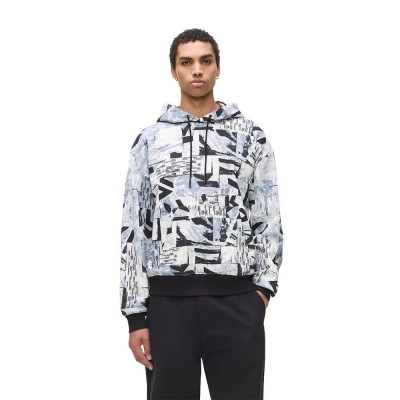 суичър,мъжки,пуловери,karl,lagerfeld,jeans,a4m20023,relaxed,fit,hoodie,white,(urban,texture)