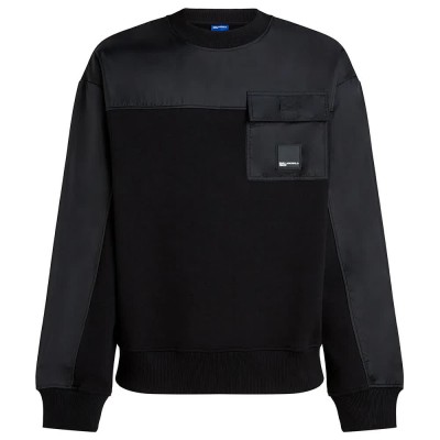 блуза,мъжки,пуловери,karl,lagerfeld,a4m20027,relaxed,mixed,sweatshirt,black,(black)