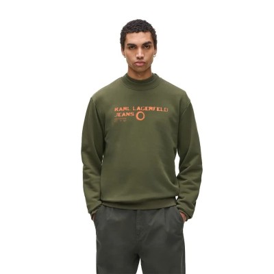 блуза,мъжки,пуловери,karl,lagerfeld,a4m20019,regular,eclipse,logo,sweatshirt,green,(forest,night)