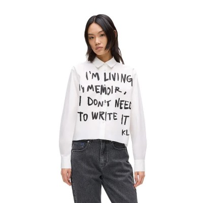 риза,с,дълъг,ръкав,дамски,ризи,karl,lagerfeld,a4w11006,long,sleeve,shirt,white,(white)