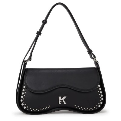 чанта,за,през,рамо,всички,чанти,karl,lagerfeld,a4w30147,sunglasses,w,flap,stud,shoulder,bag,black,(black)