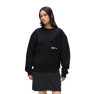 блуза,дамски,блузи,karl,lagerfeld,a4w20006,relaxedism,sweatshirt,black,(black)