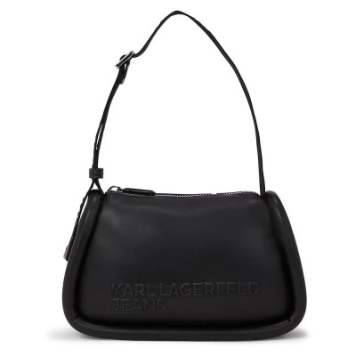 чанта,за,през,рамо,всички,чанти,karl,lagerfeld,a4w30154,puffy,pu,shoulder,bag,black,(black)