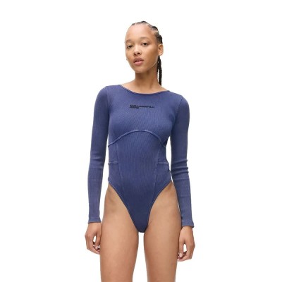 дамски,бодита,karl,lagerfeld,a4w17013,washed,long,sleeve,body,blue,(skipper,blue)