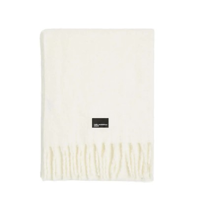 дънки,ръкавици,шапки,и,шалове,karl,lagerfeld,jeans,a4w33101,chunky,furry,scarf,white,(off,white)