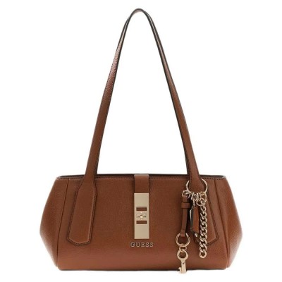 чанта,всички,чанти,guess,brooke,satchel,bag,brown,(cognac)