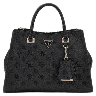 чанта,всички,чанти,guess,cresidia,ii,society,satchel,bag,black,(black,logo)
