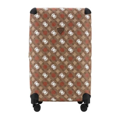куфари,guess,eliette,46l,trolley,bag,brown,(latte,logo,ginger)