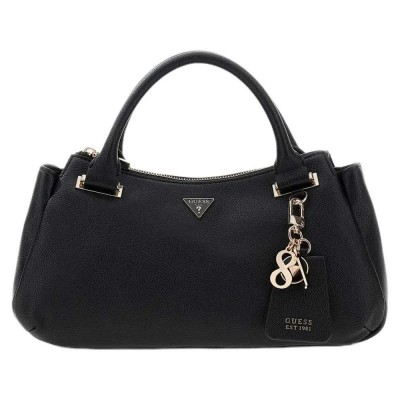 чанта,всички,чанти,guess,evie,satchel,bag,black,(black)