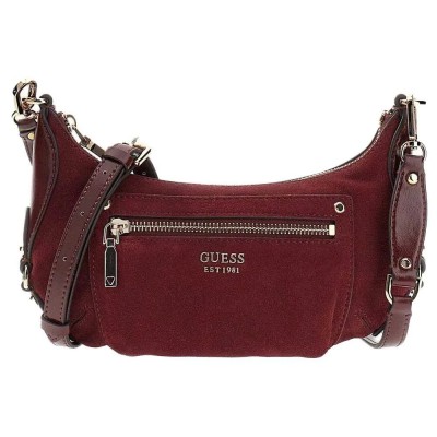 чанта,всички,чанти,guess,marsha,mini,bag,red,(burgundy)