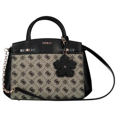 чанта,всички,чанти,guess,melinda,logo,satchel,bag,black,(black,logo)