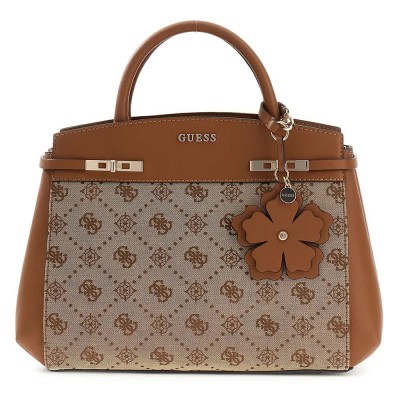 чанта,всички,чанти,guess,melinda,logo,satchel,bag,brown,(latte,logo)