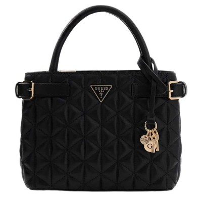 чанта,всички,чанти,guess,paisleigh,small,satchel,bag,black,(black)