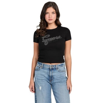 тениска,мъжки,тениски,дамски,тениски,guess,studs,script,short,sleeve,t,shirt,black,(jet,black,a996)