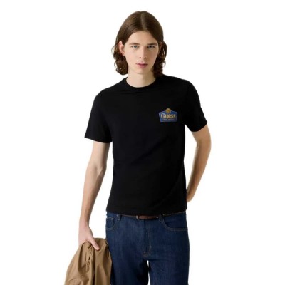 тениска,мъжки,тениски,дамски,тениски,guess,jeans,royal,slim,fit,short,sleeve,t,shirt,black,(jet,black,a996)