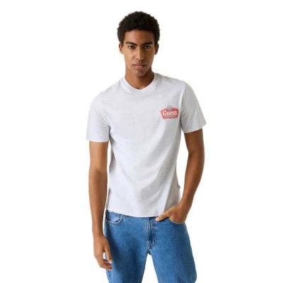 тениска,мъжки,тениски,дамски,тениски,guess,jeans,royal,slim,fit,short,sleeve,t,shirt,white,(light,grey,heather)