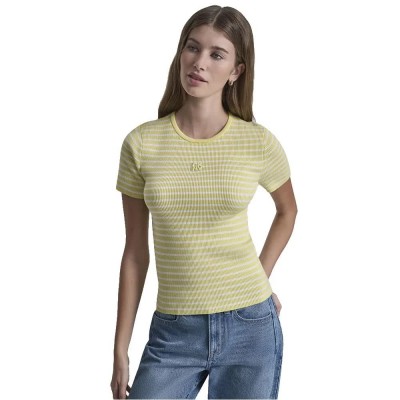 тениска,мъжки,тениски,дамски,тениски,dkny,dj6r0150,short,sleeve,t,shirt,yellow,(lemon,light,ivory)