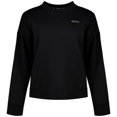 блуза,дамски,блузи,dkny,dp6t1565,sweatshirt,black,(black)