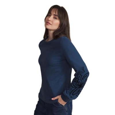 тениска,мъжки,тениски,дамски,тениски,tbs,beckytee,long,sleeve,t,shirt,blue,(minuit,blue)