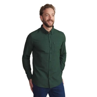 риза,с,дълъг,ръкав,мъжки,ризи,tbs,berliche,long,sleeve,shirt,green,(trefle,green)