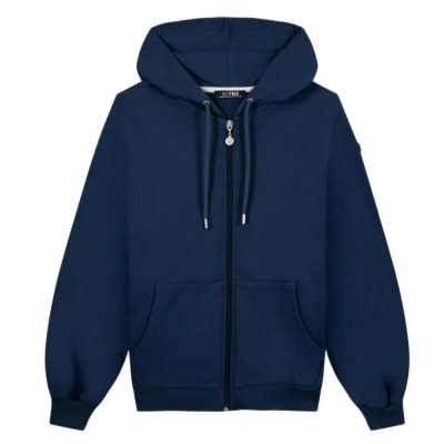 блуза,дамски,блузи,tbs,debrazip,full,zip,sweatshirt,blue,(minuit,blue)
