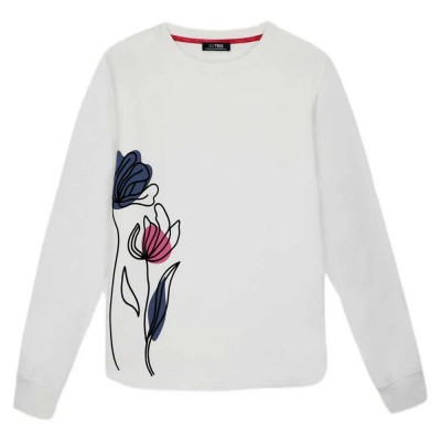 блуза,дамски,блузи,tbs,hildaron,sweatshirt,white,(arctique,white)