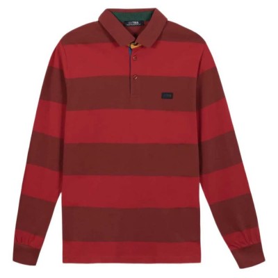 дамски,блузи,с,яка,мъжки,блузи,с,яка,tbs,matiopol,long,sleeve,polo,red,(cepage,red)