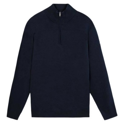блуза,мъжки,пуловери,дамски,пуловери,tbs,nouvicam,half,zip,sweater,blue,(marine,blue)