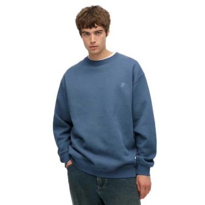 блуза,мъжки,пуловери,superdry,blank,oversized,sweatshirt,blue,(flint,stone,blue,grey)
