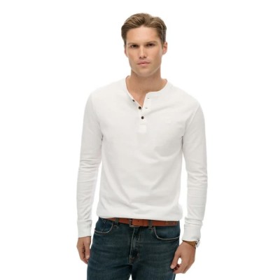 тениска,мъжки,тениски,дамски,тениски,superdry,classic,essential,grandad,long,sleeve,t,shirt,white,(optic)
