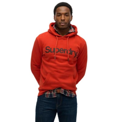суичър,мъжки,пуловери,superdry,core,logo,hoodie,orange,(denim,co,rust,orange)
