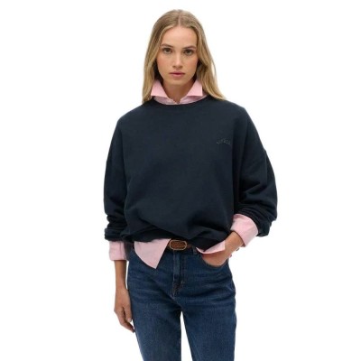 блуза,дамски,блузи,superdry,essential,logo,good,relax,sweatshirt,blue,(eclipse,navy)