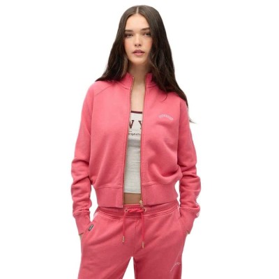 яке,дамски,анцузи,superdry,essential,logo,tracksuit,jacket,pink,(holly,berry,red)