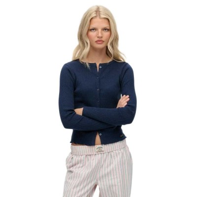 жилетка,дамски,пуловери,дамски,плетени,дрехи,superdry,essential,rib,cardigan,blue,(richest,navy)