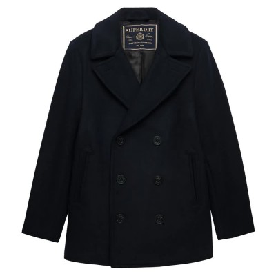 палто,мъжки,якета,superdry,merchant,wool,blend,pea,coat,blue,(eclipse,navy)