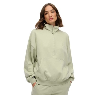 блуза,дамски,пуловери,дамски,плетени,дрехи,superdry,studios,half,zip,sweater,green,(dusty,sage)