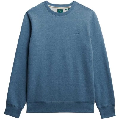 блуза,мъжки,пуловери,superdry,vintage,logo,embroidered,sweatshirt,blue,(bluestone,marl)
