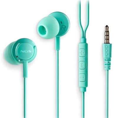 слушалки,слушалки,ngs,crossdriftmint,con,micrófono,jack,3.5,earphones,green,(green)