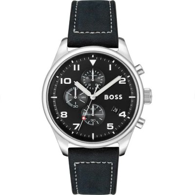 часовник,часовници,boss,1513987,5atm,44mm,watch,silver,(black,mineral)