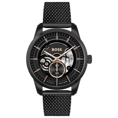 часовник,часовници,boss,1514035,5atm,42mm,watch,silver,(black,mineral)