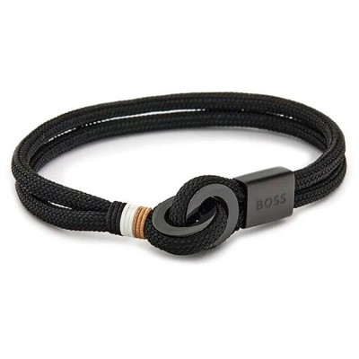 бижутерия,boss,1580472s,17.5cm,bracelet,black,(black)