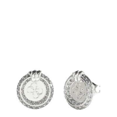 бижутерия,guess,jube04058j,1cm,earrings,silver,(grey)