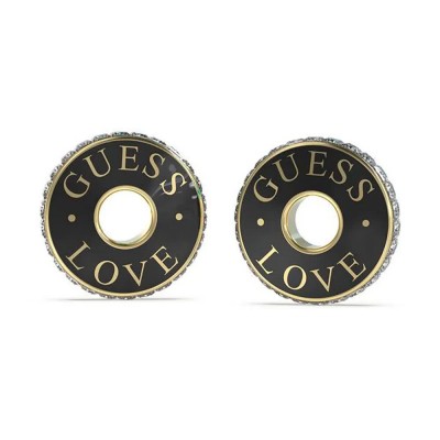бижутерия,guess,jube04084j,1cm,earrings,silver,(black)